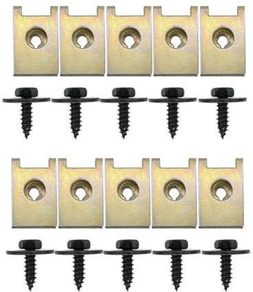 [Replacement] 20Pcs Hex Kopf Tippen Buchse Bolzen Schraube Clips Unterboden Splash Schutz for BMW for Mini E36 E85 E86 E89 und X1 X3 X5 X6 WANZHI