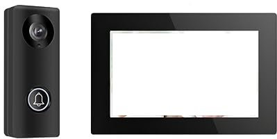 nmbhus 10 Inch Smart Video WiFi Digital POE IP Intercom System Kits Touch Screen Wireless Door Phone For Apartment Villa Doorbell(Size:HD-7 inch 1V1)