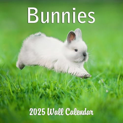 2026 Bunnies Monthly Wall Calendar - | 12 x 24 | Cute Animals Calendar 2025-2026