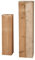 Dekoleidenschaft 2X Dekosäule Rustikal aus recyceltem Holz, 60 + 79 cm hoch, Holzsäule, Podest, Blumenständer