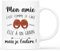 𝗖𝗔𝗗𝗘𝗔𝗨 𝗣𝗟𝗨𝗦 Mug Personnalisé Prénom - Mon Amie C'Est Comme Le Café - Cadeau Meilleure Amie, Cadeau Soeur Anniversaire, Mug Soeur Personnalisé, Tasse Meilleure Amie, Tasse Soeur