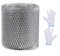 Besttoolifes Rejilla protectora de canalón de aluminio, cubierta antihojas, malla de aleros de aluminio para sellado de sombra y filtro de cocina (12,7 cm x 6 m)