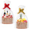 SelfTek Hamper Basket, 2 Set Hamper Baskets for Gifts Empty, Woven Bamboo Gift Basket Kit with Wrap Bags, Raffia and Pull Bows, Baskets to Make Hampers for Baby Shower, Birthday, 30 x 20 x 15 cm
