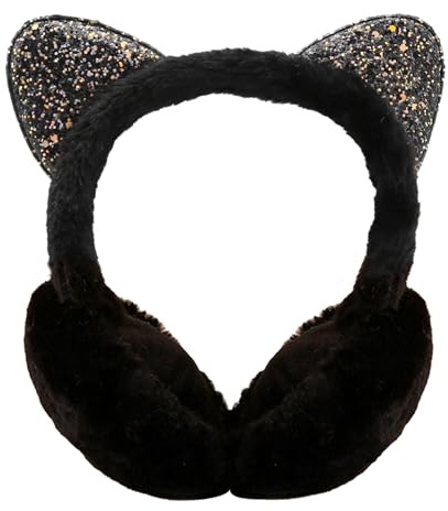 IHCEMIH Ohrenschützer Damen Ohrenschützer Winterzubehör Flauschig Plüsch Einstellbar Erwachsene Outdoor Thermo-Ohrenwärmer Skifahren Laufen Ohren Schutz vor Wind Kalt Modisches für Mädchen