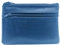 Charmoni - Portefeuille - Porte Monnaie - Multi Poches - en Cuir véritable - pour Homme (Bleu électric)