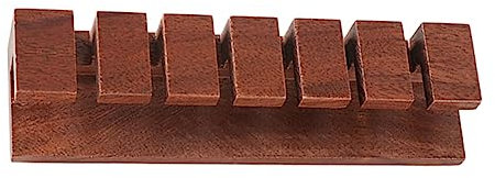 Hemobllo Wood Cable Clip Cable Management Holder for Desk Use Black Walnut with Wire Fixing Function and Earphone Cord Holder for Tidy Workspace