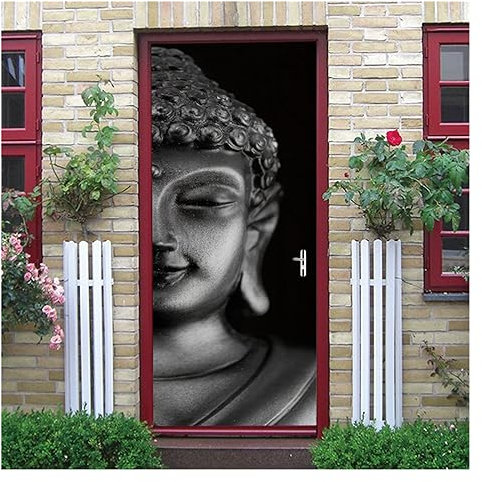 Door Stickers 3D London 9 3/4 London Underground Station Door Stickers Wallpaper DIY Home Decoration Accessories Waterproof Poster Mural(JMT-803,90x200cm)