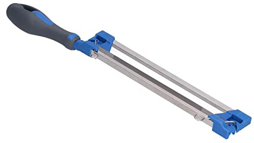 Haofy Porte-limes pour Tronçonneuse 2 en 1, Affûteur en Acier Efficace pour les Utilisations en Extérieur, Ferme et Forêt