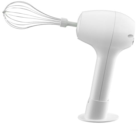 EXTRWORY Butter Churner Kit Electric Whisk Rechargeable Handheld Mixer For Cream And Eggs, Wireless Automatic for MINI Blender With Ergonomic Stand-Up Design(white)