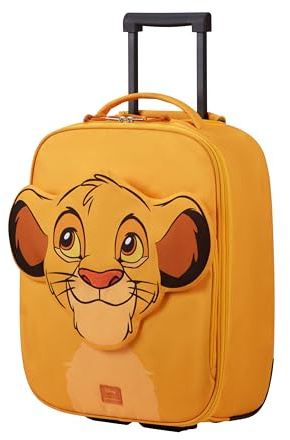 Samsonite Sammies Disney Simba - Kinder 2-Rollen Kabinentrolley 45x36x19 cm, Handgepäck Koffer EasyJet kompatibel, Underseat Reisekoffer für Kinder, 30L