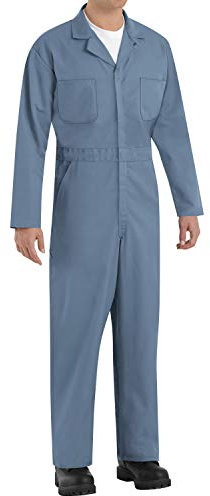 Red Kap Herren Men's Twill Action Back Coverall with Chest Pockets Arbeits-Overalls, Briefträger Blau, 53