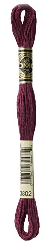 DMC 6-Strand Embroidery Cotton Floss, Very Dark Antique Mauve