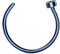 Taffstyle Nasenpiercing Nasenring Fake Hoop Ring Piercing Bauch Septum Tragus Helix Nase Lippe Ohr Clip On Ear Cuff Ohrringe Blau 0,8mm x 8mm