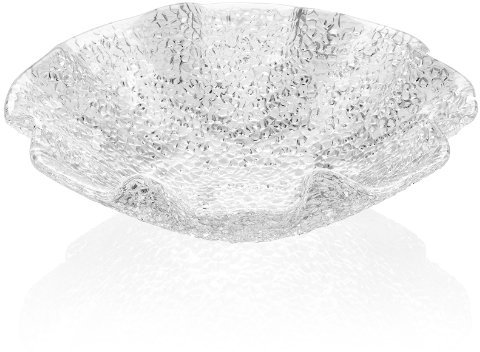 IVV Glaswaren spezielle gewelltem dienen Schale, 9–3/4-Zoll, Transparent