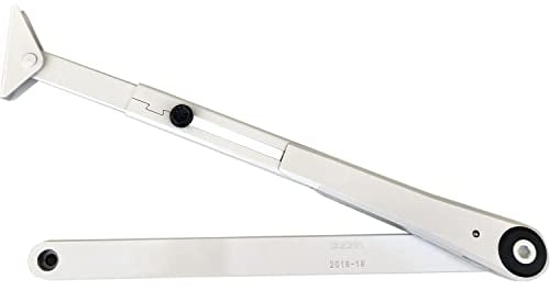GEZE 102456 Feststellgestänge für TS 4000 und TS2000 Türschließer mit Feststellung ohne Abschaltung, weiß, Silber