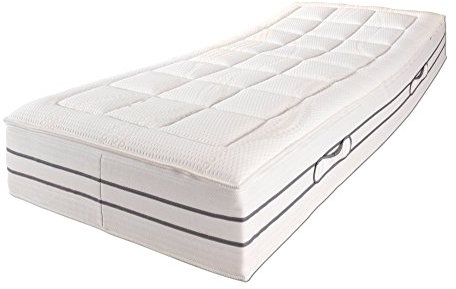 f.a.n. Prestige De Luxe 1.000 T - 7-Zonen TTFK-Matratze 200x200 cm (2 Kerne in 1 Bezug) H 2 = mittel