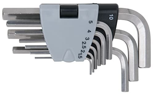 KS Tools 964.0320 EDELSTAHL Innen6kant-Winkelstiftschlüssel-Satz, 9-tlg.