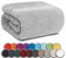 NatureMark SAUNATUCH/Badetuch – Premium Qualität 80x200cm – Sauna-Handtuch 100% Baumwolle – Farbe: Silber grau
