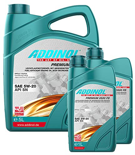 Addinol Motoröl 5W-20 Premium 0520 FD 5L + 2X 1L