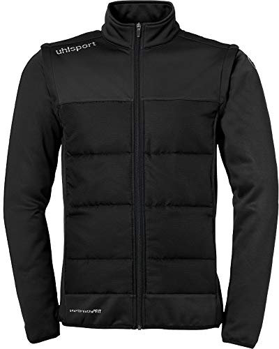 uhlsport Essential Multi Jacket with REM. Sleeves Veste Homme, Noir, L