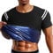 Jomewory Saunaweste, Trainings Schwitzanzug, Kompressionsanzug für Männer, Sweat Body Shaper Saunaweste für Männer Fitness Sauna Oberteil