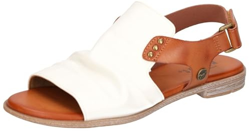 MUSTANG Sandales Mode Femme 1388-808, Pointure:39 EU, La Couleur:Blanc