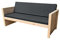 Wood4you - Gartenbank Lucas - 'Do it Yourself' Bausatz - Inkl. Kissen