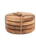 Samhita Acacia Wood Round Coasters Protection Tabletop,Countertop and Surfaces from Water Marks or Damage | Home & Office Decor | Housewarming Gift (Set of 4) (10.16cm x 10.16cm x 1.27cm)