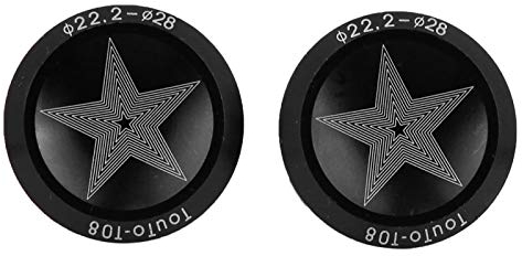 Lenkerkappen Fahrrad, 1 Paar Aluminiumlegierung Rennrad Fahrrad Lenkergriff Griff Bar End Plug Cap Teile Lenker Endkappe Lenkerstopfen Bike Bar End (Schwarz)