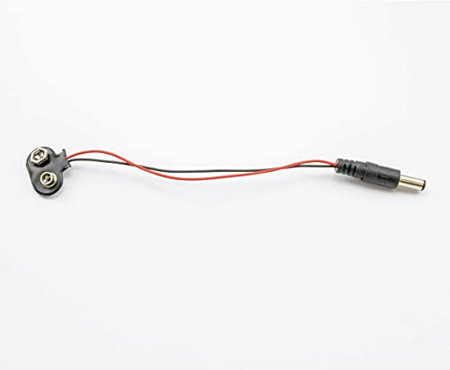 UMTMedia® 1 Piece T Connector With Plug 9V Battery Connector PP3 Clip Bare/Plug Leads 150mm