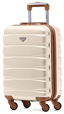 Flight Knight ABS 3 Tailles Valise Legere Compatible avec Air France, Hop! easyJet, Ryanair Et Bien d'autres! Bagage a Main Et Bagage en Soute Grande avec 4 Roues (S)