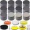 190 Stück Schleifscheiben 50mm Klett Nasse Trockene schleifpads, Runde Schleifpapier (Körnung 60-10000 Grit), Exzenterschleifer Schleifblätter für Metall Holz Glas Auto Polieren