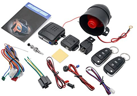 Baceyong - Verrou Central de Voiture Kit Central Universel à Distance Automatique Verrou de Porte de véhicule avec capteur de Choc + boîtier de Commande + 2 télécommande de Remplacement