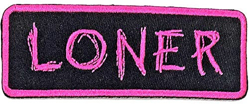 Yungblud Loner Aufnäher zum Aufbügeln (Einheitsgröße) (Rosa, Schwarz), Rosa, Schwarz, Einheitsgröße