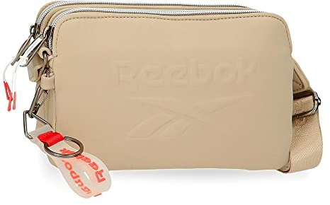 Reebok Noah Flat Umhängetasche Beige 19x13x3 cm Polyester