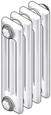 RADIATORE TUBOLARE IN ACCIAIO 3 COLONNE ZEHNDER CHARLESTON MOD. 3067 10 Elementi