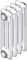 RADIATORE TUBOLARE IN ACCIAIO 3 COLONNE ZEHNDER CHARLESTON MOD. 3067 10 Elementi