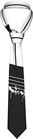 FWJZDSP Boys Piano Keyboard Music Fashion Tie Silk Necktie Casual Neck Tie Set Gift