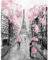MXJSUA 5D Diamond Painting Set für Erwachsene, Romantische Eiffelturmstraße Diamant Painting Bilder als Geschenk, Diamond Painting Zubehör Kits für Home Deco (30x40cm)