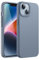 JETech Silikon Hülle für iPhone 14 6,1 Zoll, Ganzkörper Handyhülle mit Seidig-Weicher Berühren, Stoßfest Schutzhülle mit Mikrofaser-Futter (Sierrablau)