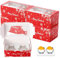 Fippy 50 Stück Cupcake Box 2er Weihnachten, Weihnachten Cupcake Schachtel Box mit Sichtfenster, Weihnachts Kekskästen Boxen Geschenkboxen für Cupcakes Desserts Keksen