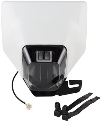 GOOFIT 12V 15W Blanc Abat Jour Phare Moto Ersatz für ATV Scooter Tasche Offroad-Fahrrad