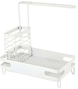 Soporte De Esponja De Cocina Estante de Trapo de Cocina for encimera Escurridor de Trapo (Color : White, Size : 1pcs)