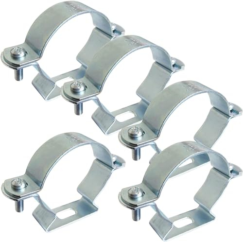 WITTKOWARE Rohr-Abstandsschelle mit Langloch, Stahl verzinkt, 53-61mm, M55, 5 Stück