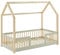 BAÏTA - Lit enfent cabane Tiny pin et Perle 70x140cm sommier Inclus