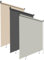 HOMEDEMO Außenrollo Senkrechtmarkise Außen, sonnenschutzrollo Outdoorrollo, aussenrollo Wetterfest Windschutz Sichtschutz, Vertikalmarkise für Balkon & Terrasse, 180x180cm(BxH) Grau