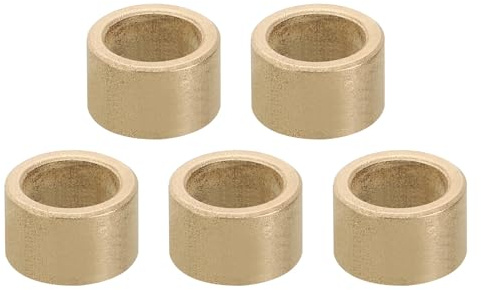 PATIKIL Entretoises en Laiton M10, 5 Pièces Entretoise en Métal Laiton 10 mm ID x 14 mm OD x 9 mm L Entretoises en Laiton pour Vis de 3/8 Pouce ou M10