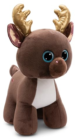 NICI Kuscheltier GLUBSCHIS Rentier Chocolate Mousse 45cm braun - Stofftier aus weichem Plüsch, niedliches Plüschtier zum Kuscheln und Spielen, für Kinder & Erwachsene, tolle Geschenkidee - 49899