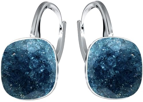 Silberne Ohrringe Exklusive Markenkristall Designs - Hochwertige Silber 925 Ohrhänger für Damen in verschiedenen Shades und Farben (Montana Ice)