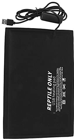 Reptile Heat Pad, Reptile Heat Mat Reptile Heating Pad with Three Level Temperature Control Reptile Heating Mat USB for Snake Lizard (Large three-speed temperature control)